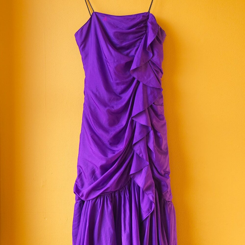 Purple Vintage Samir Cocktail Dress